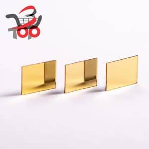 آینه بازتابی شیشه‌ای با پوشش دی‌الکتریک طلایی برای اندازه‌گیری لیزری با بازتاب بالا در طول موج ۱۵۵۰ نانومتر