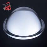 عدسی آسفریک سفارشی از جنس شیشه اپتیکی سیلیکای ذوب شده (JGS1) با قطر ۳۰ میلی‌متر و فاصله کانونی ۳۰ میلی‌متر برای LED فرابنفش نوع C (UVC)