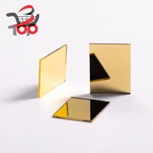 آینه بازتابی شیشه‌ای با پوشش دی‌الکتریک طلایی برای اندازه‌گیری لیزری با بازتاب بالا در طول موج ۱۵۵۰ نانومتر