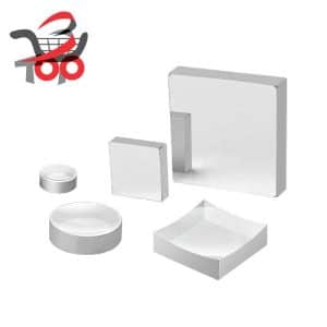 فروش مستقیم کارخانه عدسی آیینه بازتاب‌دهنده نقره‌ای ک۹ تخت-مقعر کروی با بستر گرد و مربع